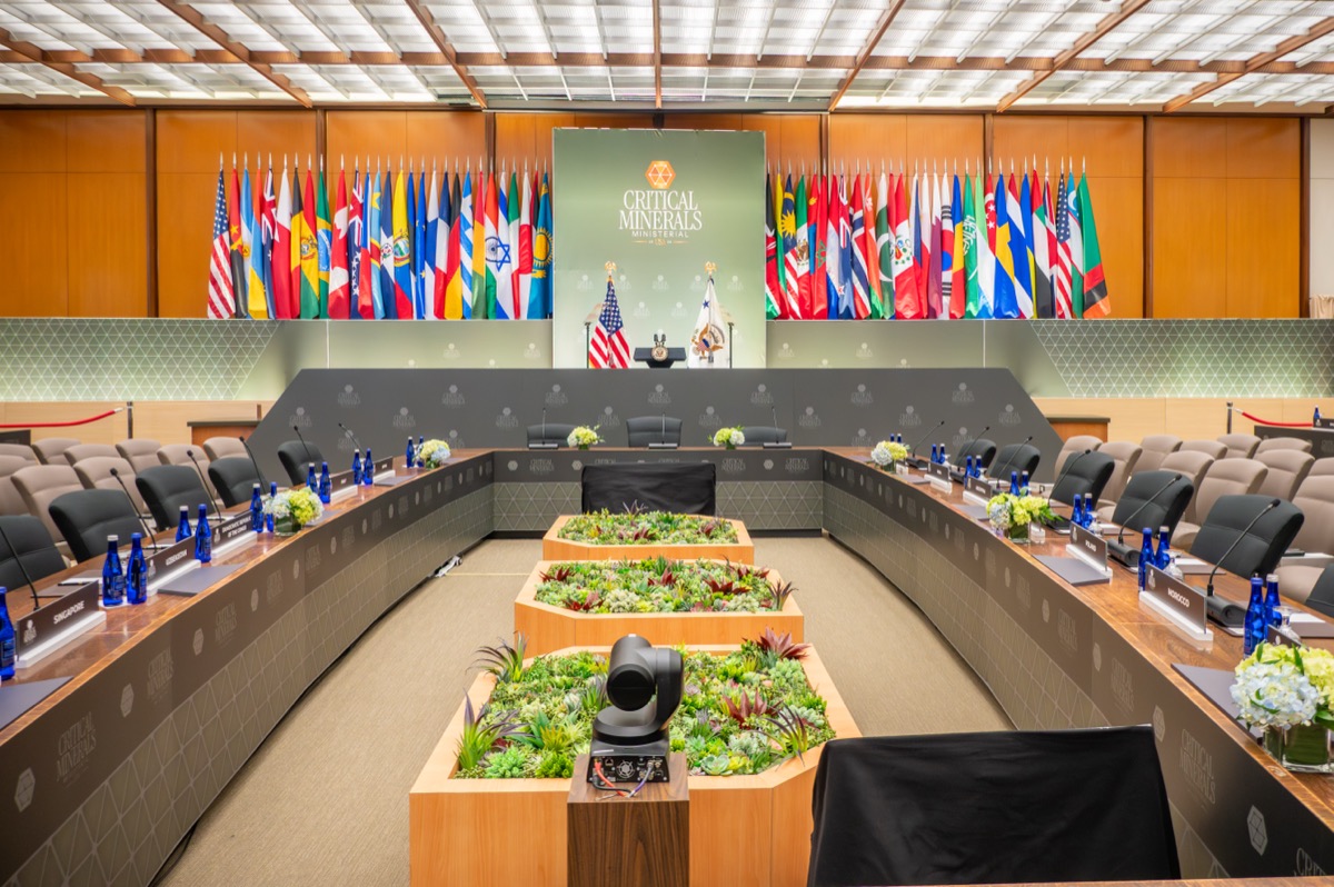 Sala da sessão ministerial