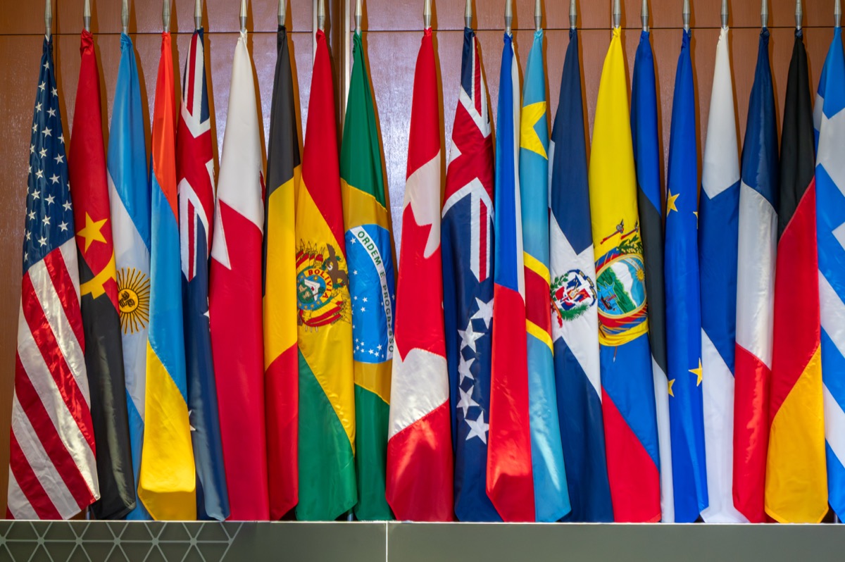 Bandeiras dos países participantes